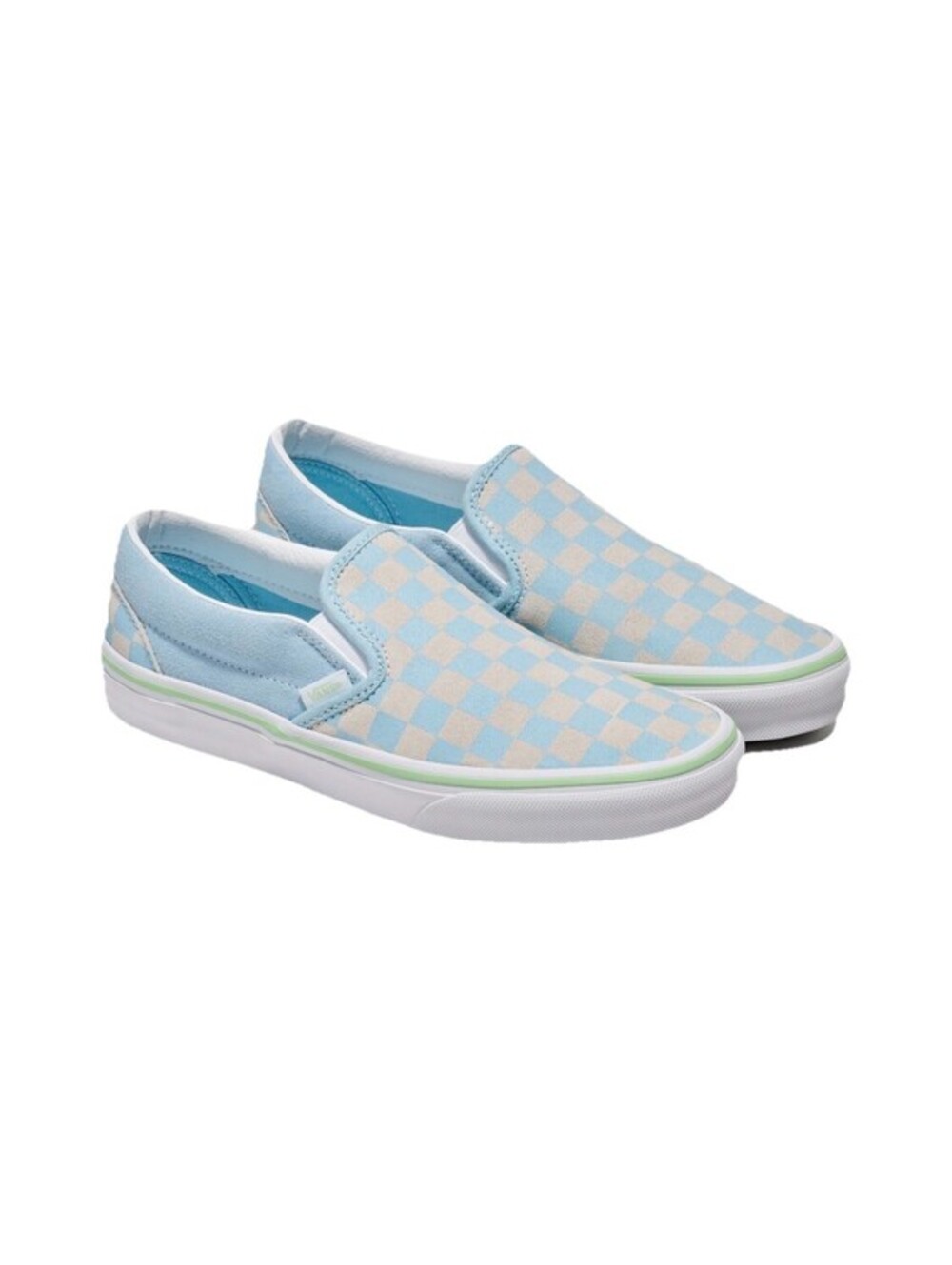 NIB VANS Mens 8.5 Womens 10 Classic Slip-On Crystal Blue Free Shipping